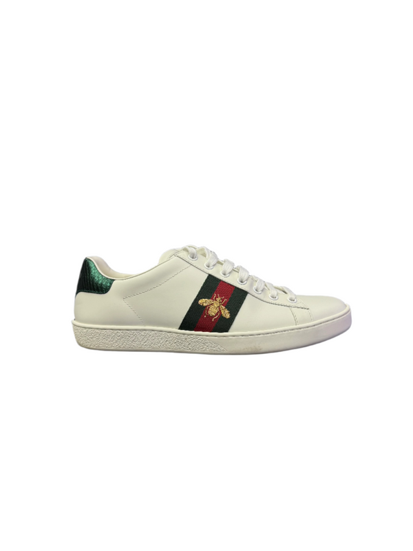 Gucci Ace Sneaker with Web White