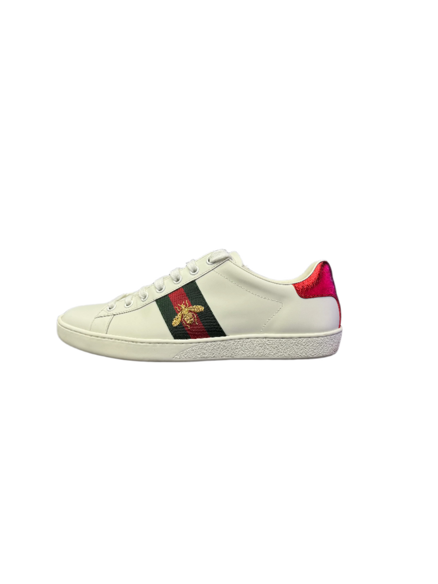 Gucci Ace Sneaker with Web White