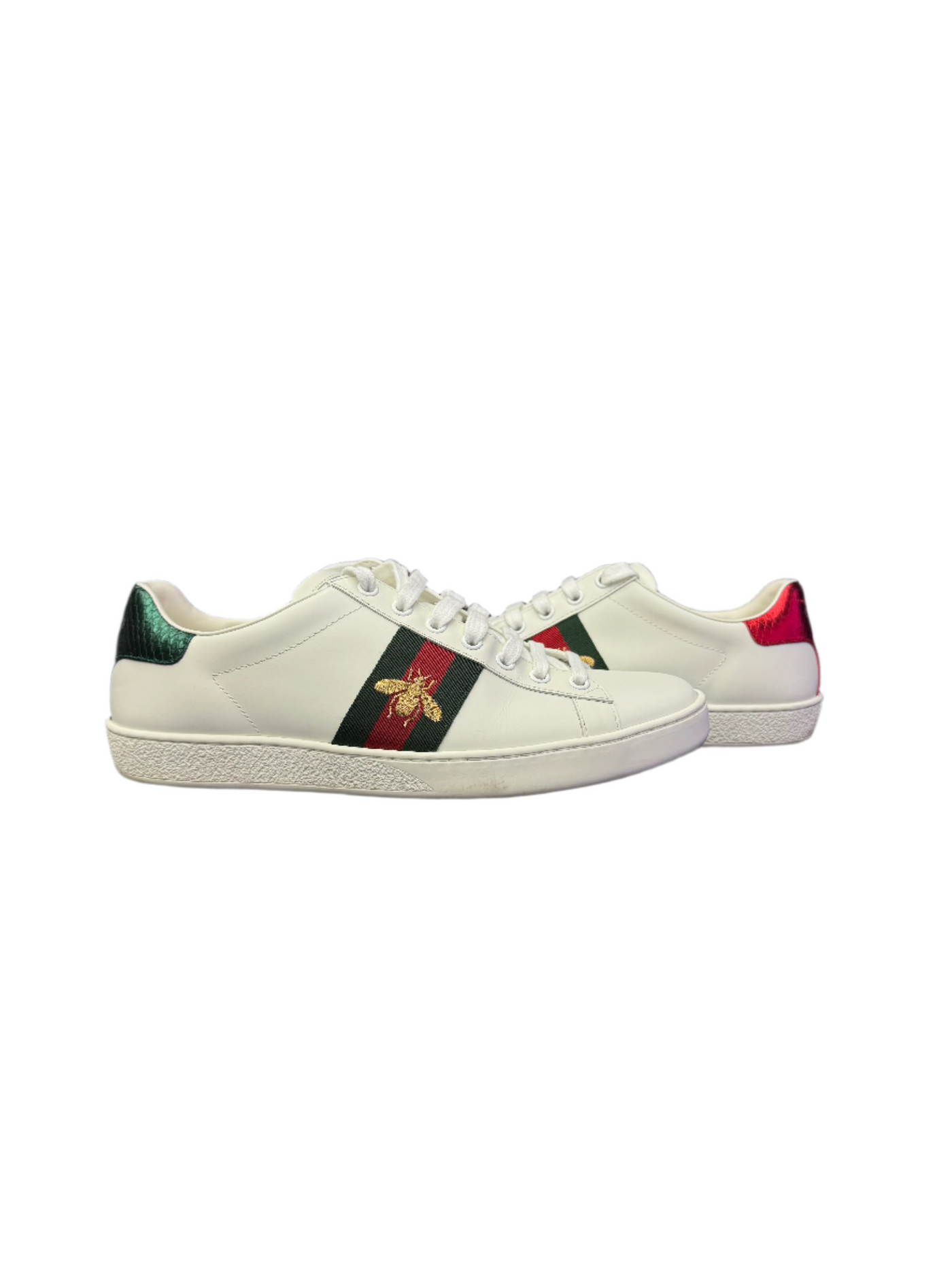 Gucci Ace Sneaker with Web White