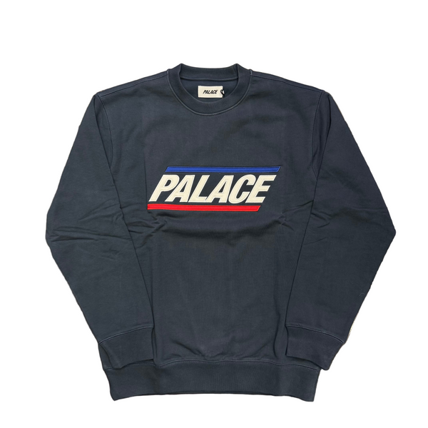 Palace Basically A Crew Sweatshirt Navy