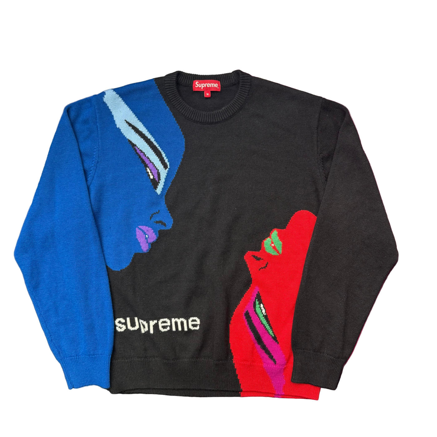 Supreme Faces Sweater Black