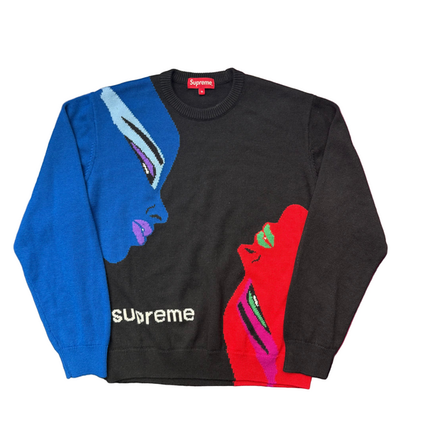 Supreme Faces Sweater Black