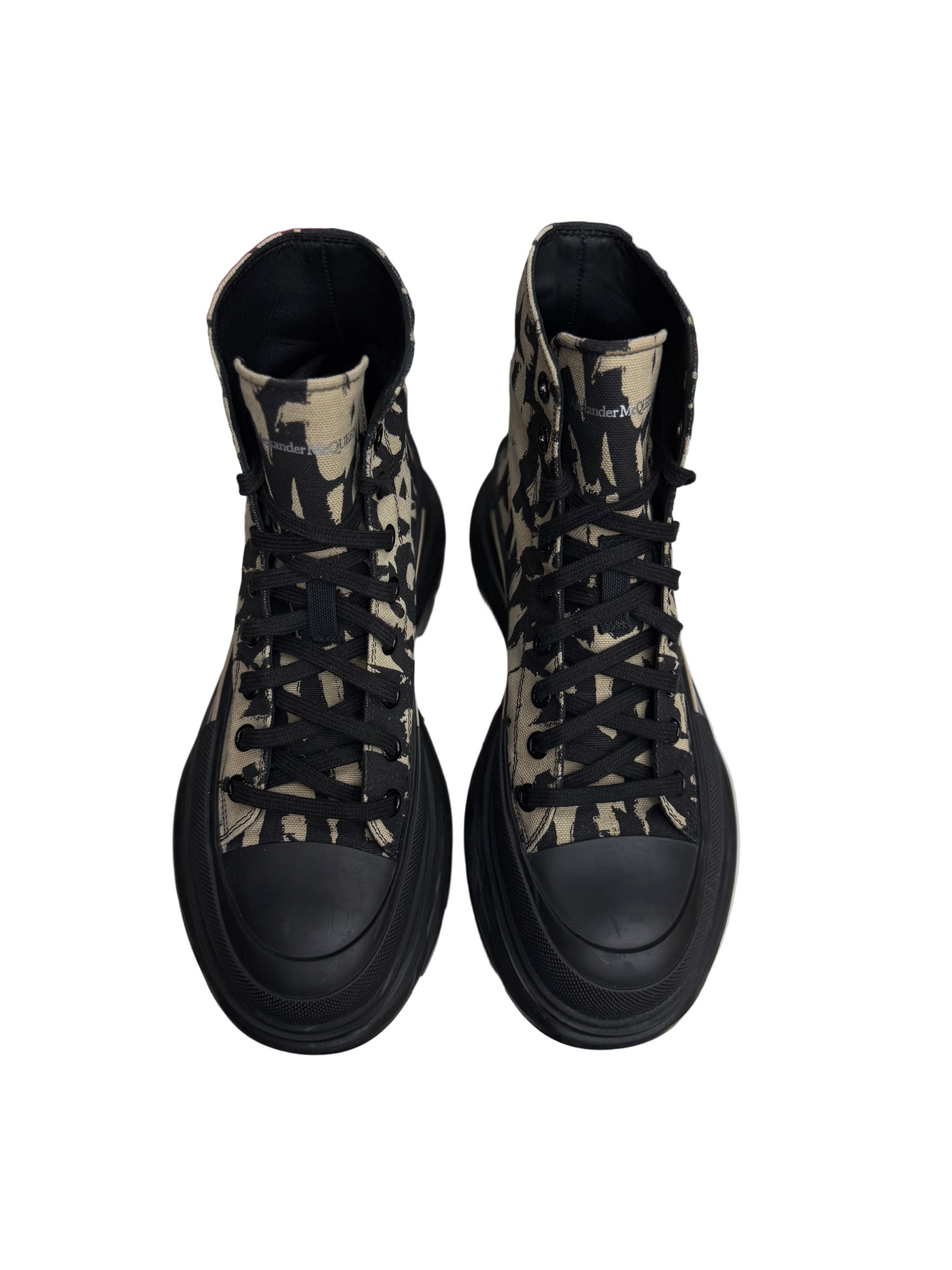 Alexander McQueen Graffiti Tread Slick Boot