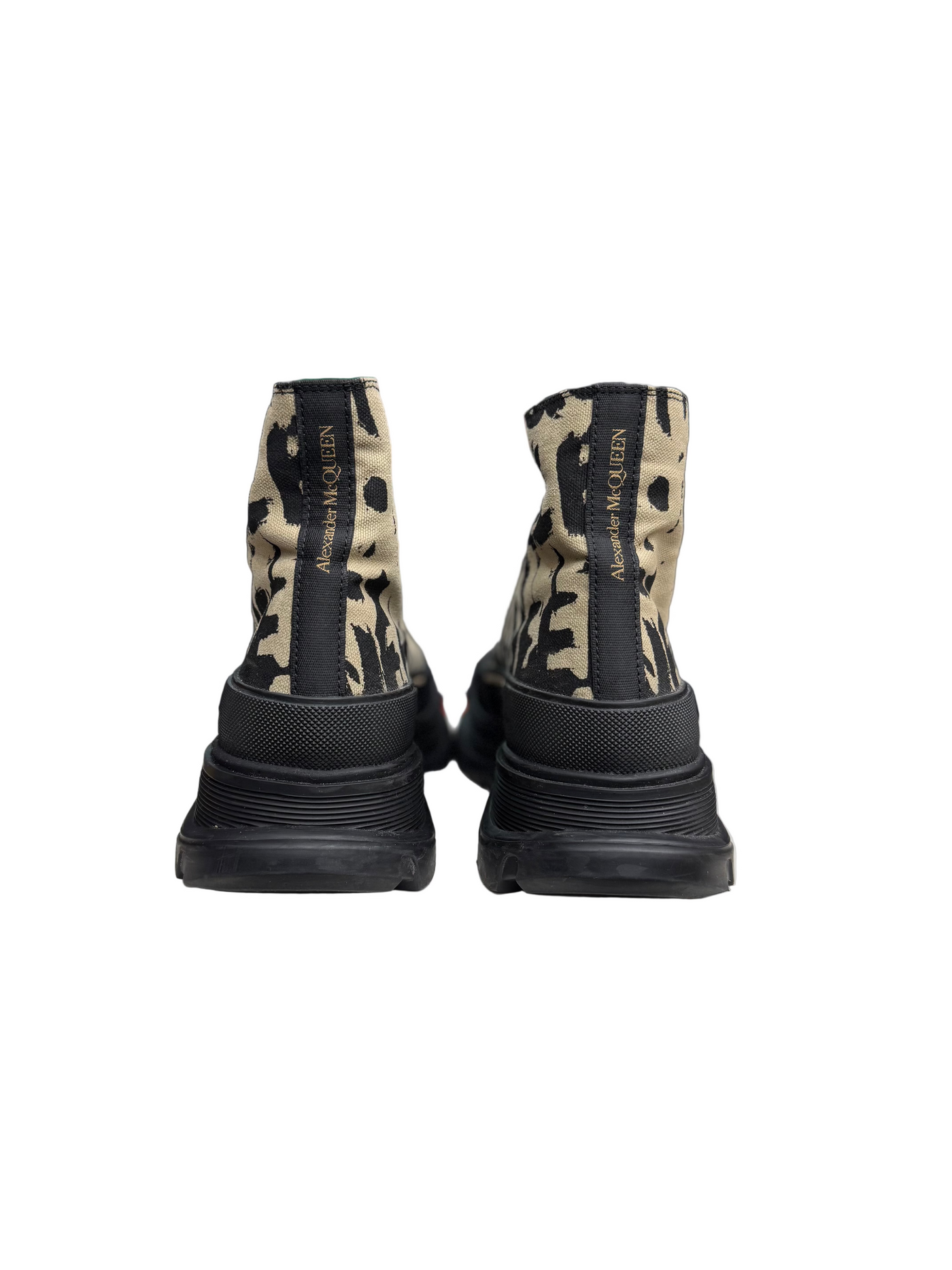 Alexander McQueen Graffiti Tread Slick Boot
