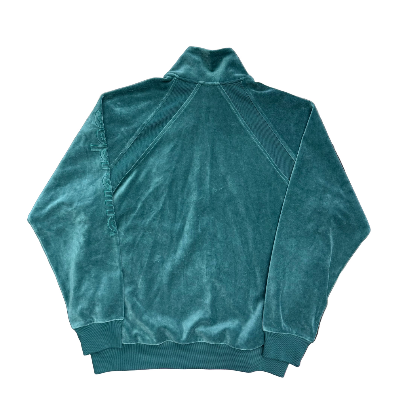 Supreme x Lacoste Velour Half Zip Track Top Teal