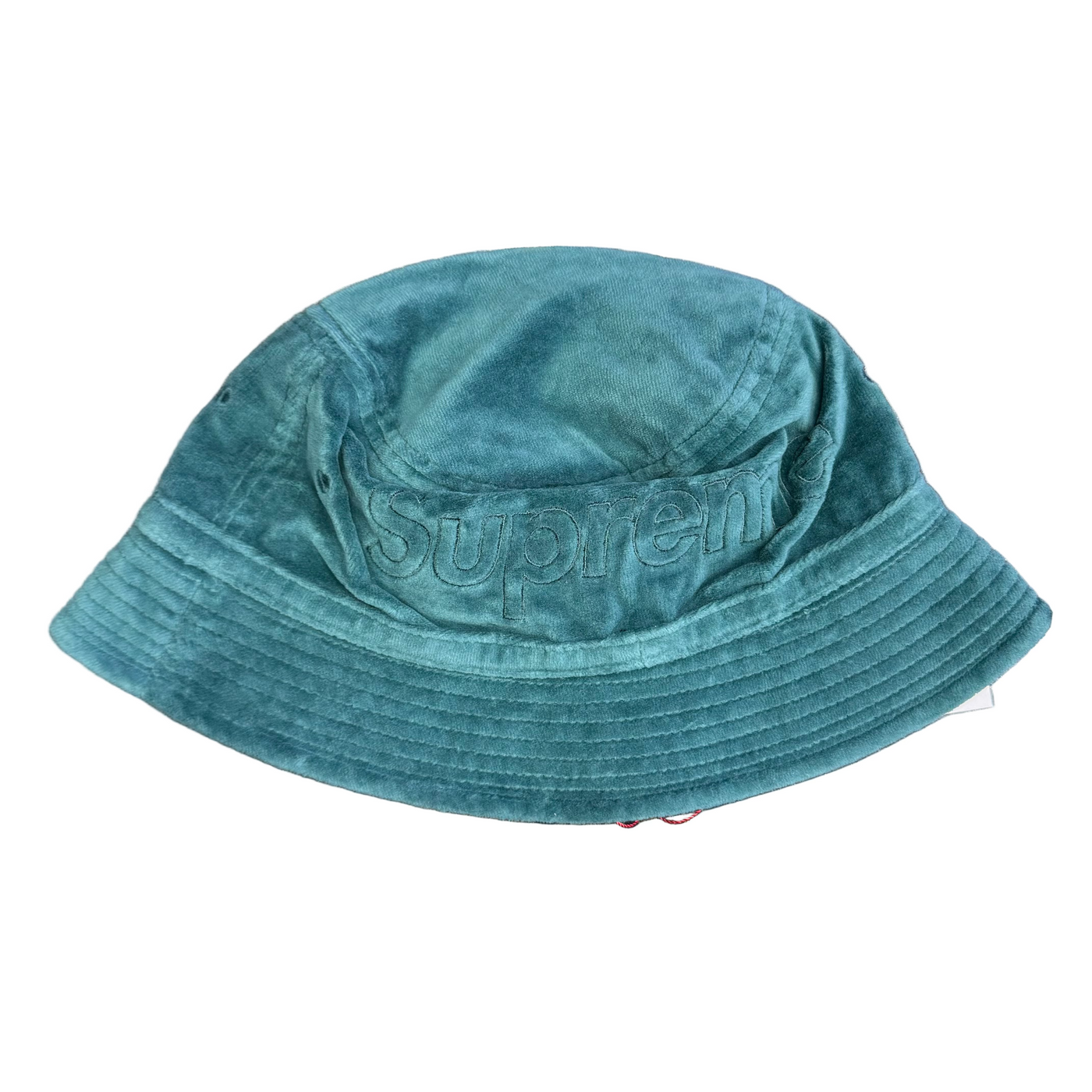 Supreme x Lacoste Velour Crusher Cap Teal