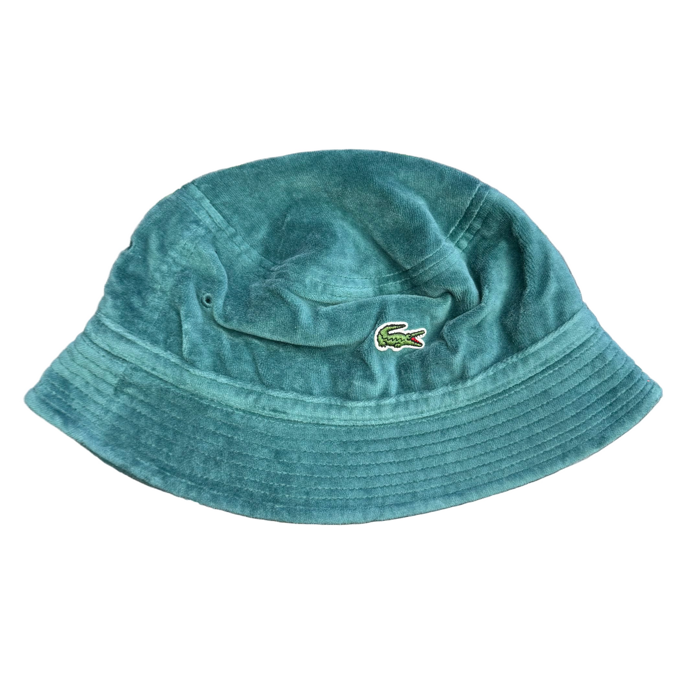 Supreme x Lacoste Velour Crusher Cap Teal