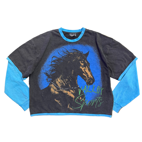 Vale Valley Sports Horse Double Layer L/S Tee Black