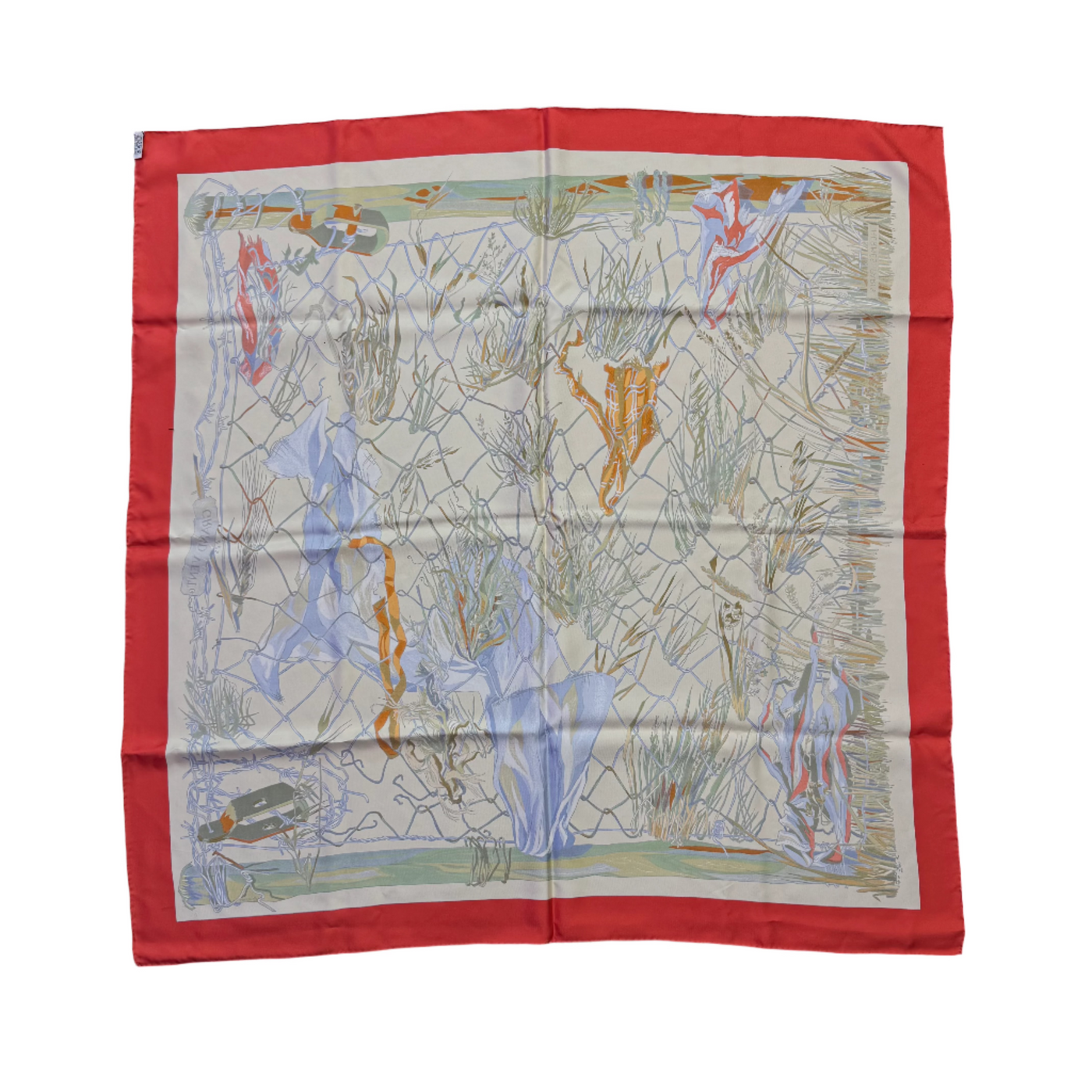 Hermes Grand Vent Scarf Red