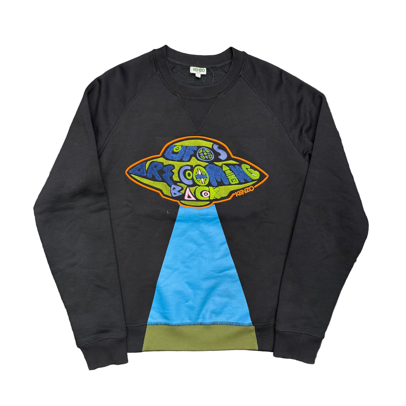 Kenzo UFO Tech Brushed Molleton Sweatshirt Black