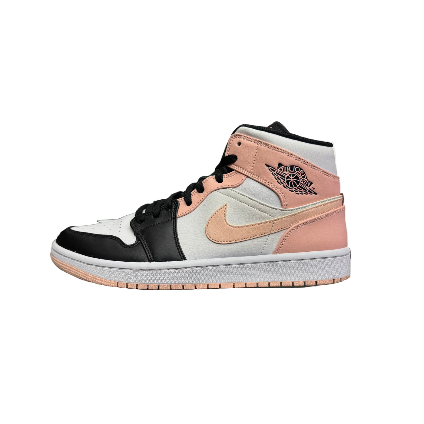Nike Air Jordan 1 Mid Arctic Orange Black Toe