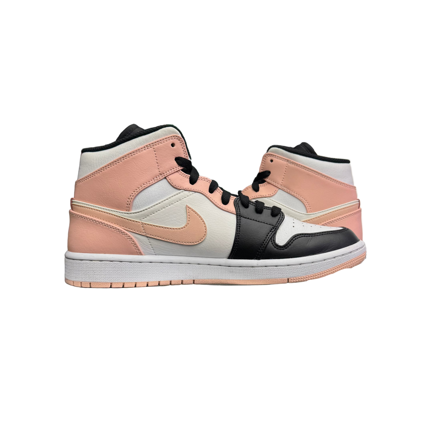 Nike Air Jordan 1 Mid Arctic Orange Black Toe