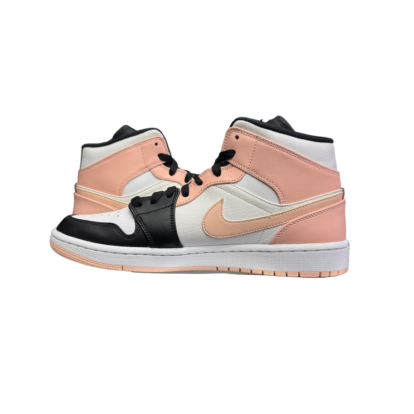 Nike Air Jordan 1 Mid Arctic Orange Black Toe