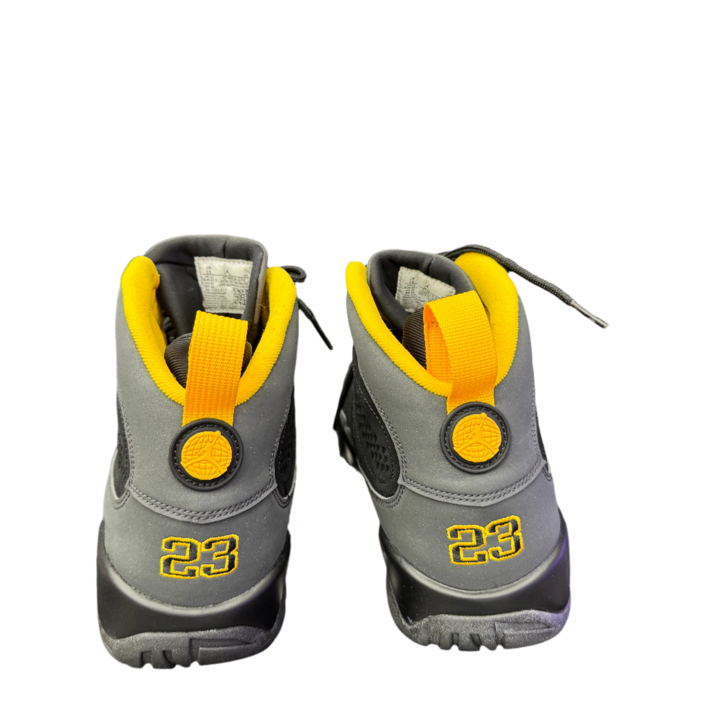 Nike Air Jordan 9 Retro Dark Charcoal University Gold