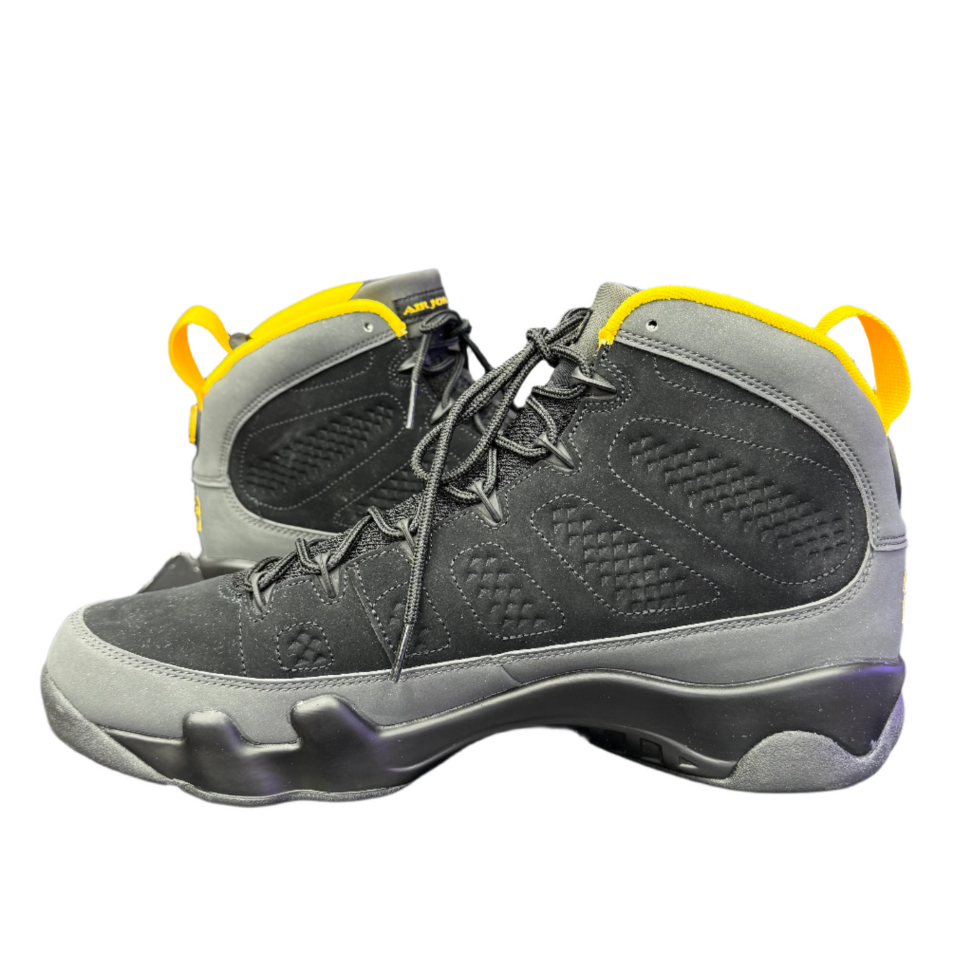 Nike Air Jordan 9 Retro Dark Charcoal University Gold