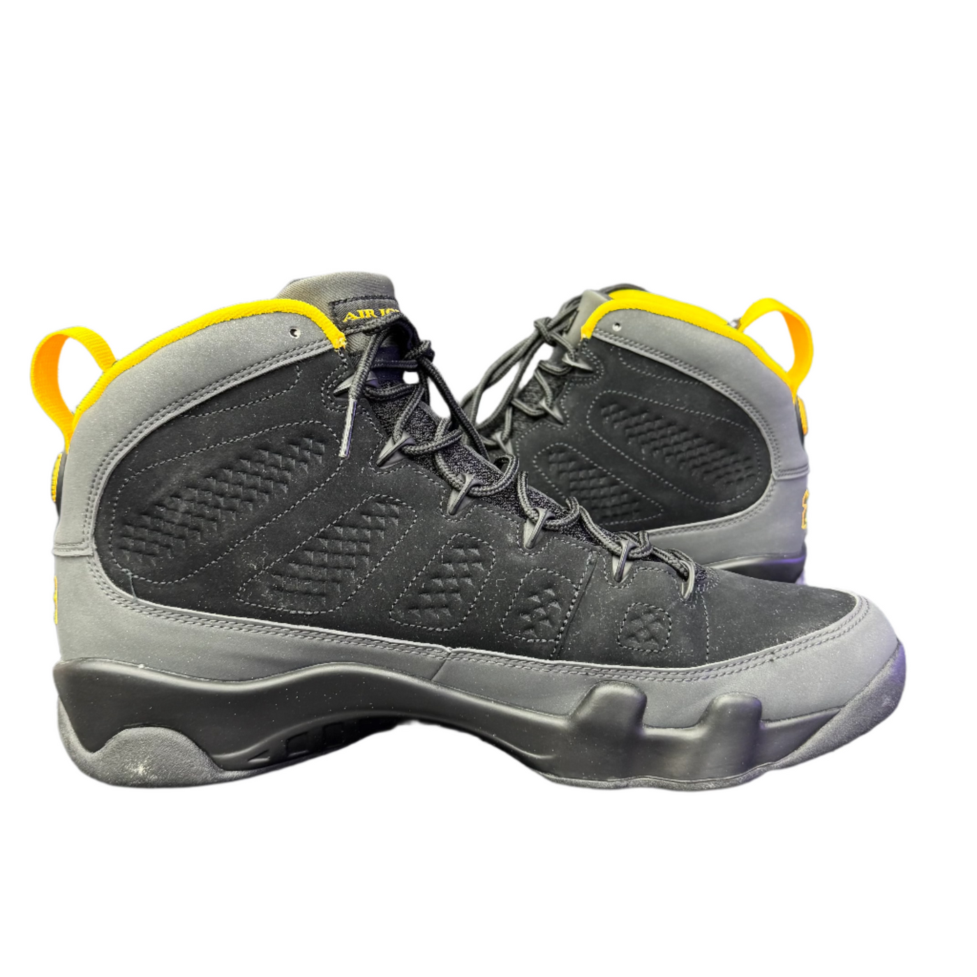 Nike Air Jordan 9 Retro Dark Charcoal University Gold