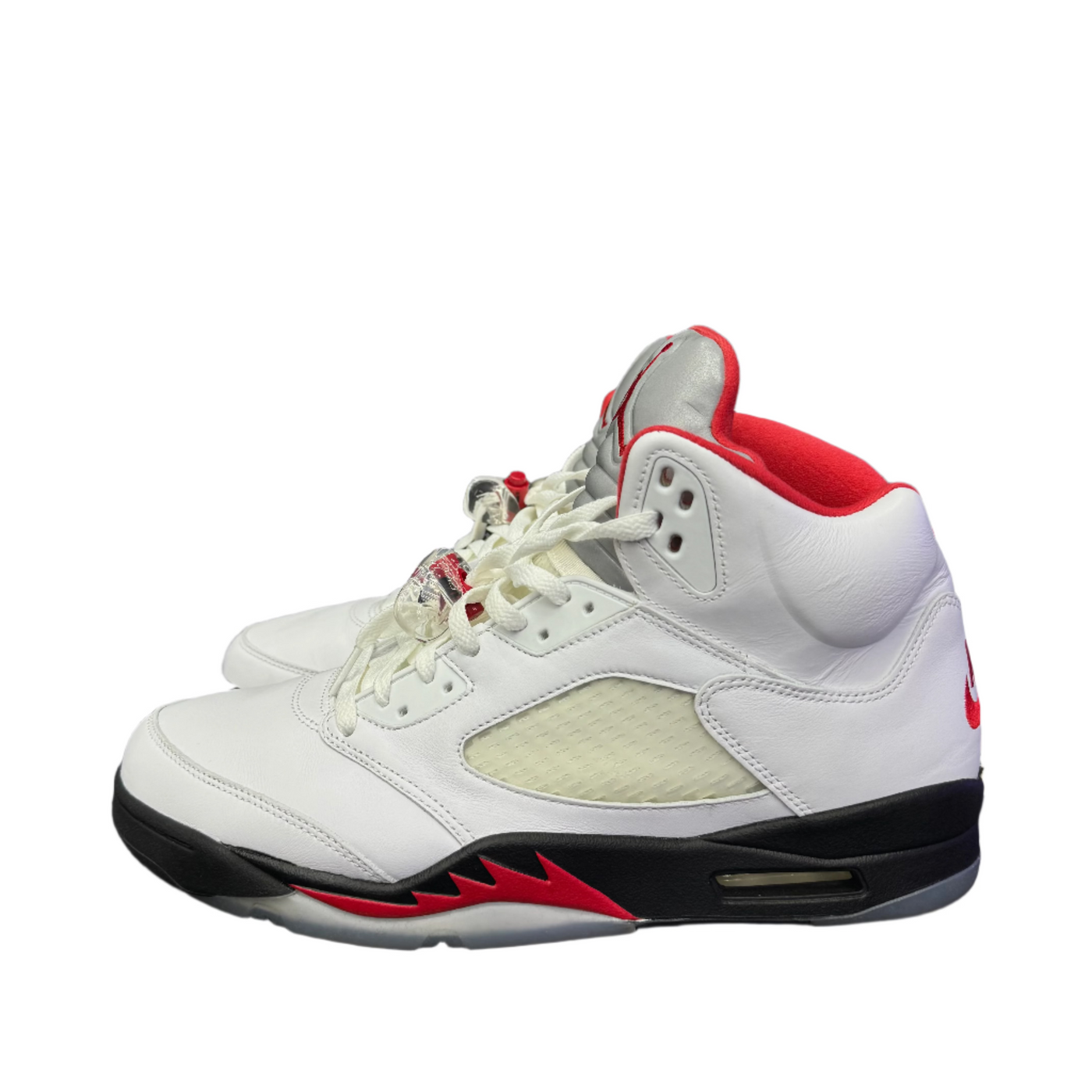 Nike Air Jordan 5 Retro Fire Red Silver Tongue
