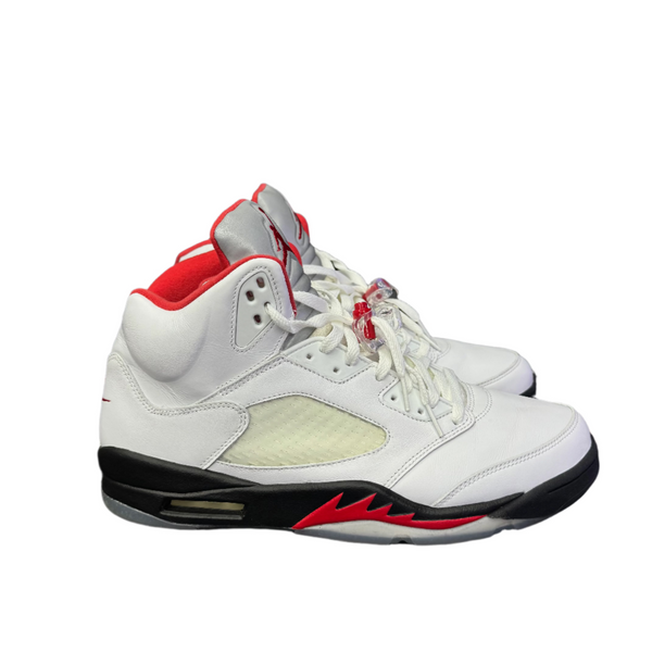 Nike Air Jordan 5 Retro Fire Red Silver Tongue