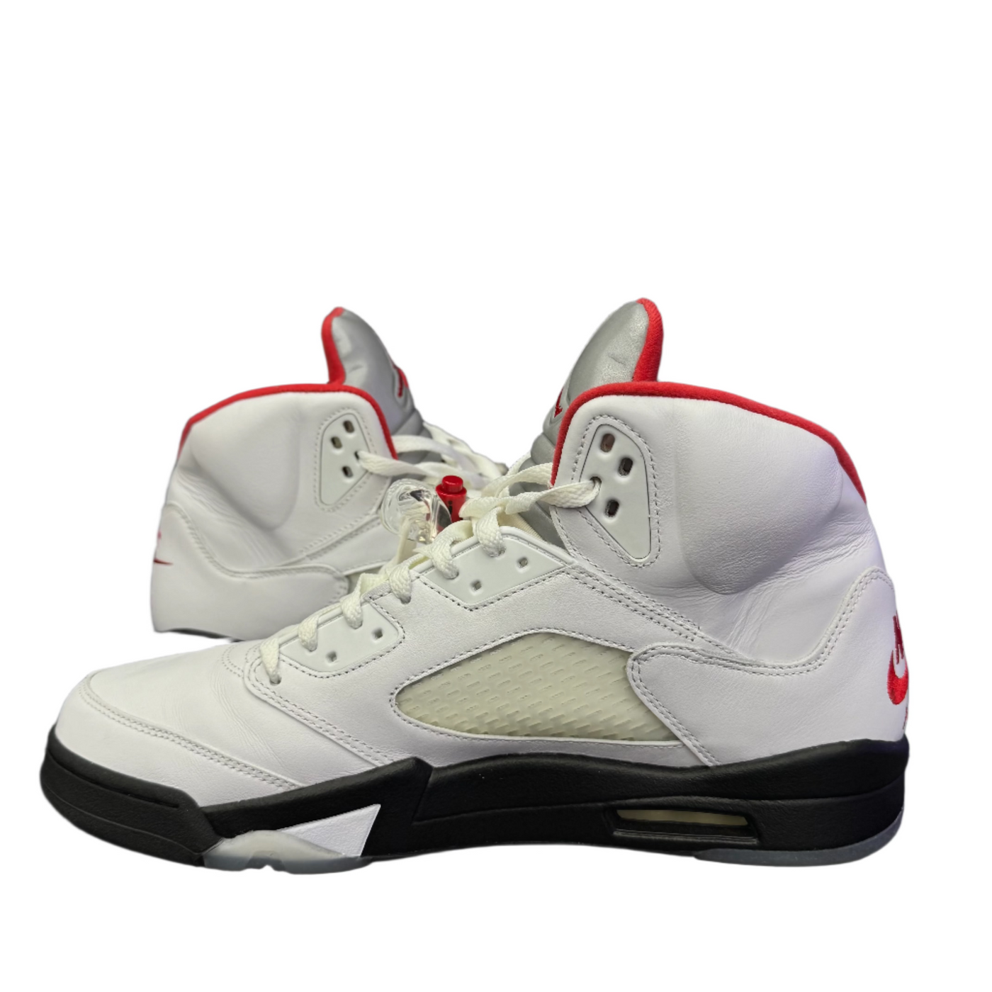 Nike Air Jordan 5 Retro Fire Red Silver Tongue