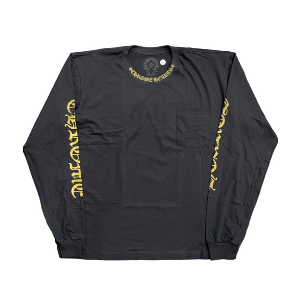 Chrome Hearts Neck Logo L/S T-Shirt Black Brown