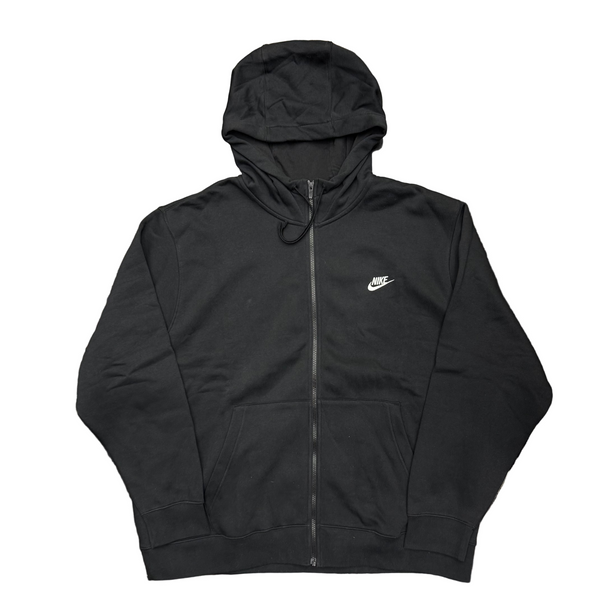 Nike Club Fleece Full-Zip Hoodie Black