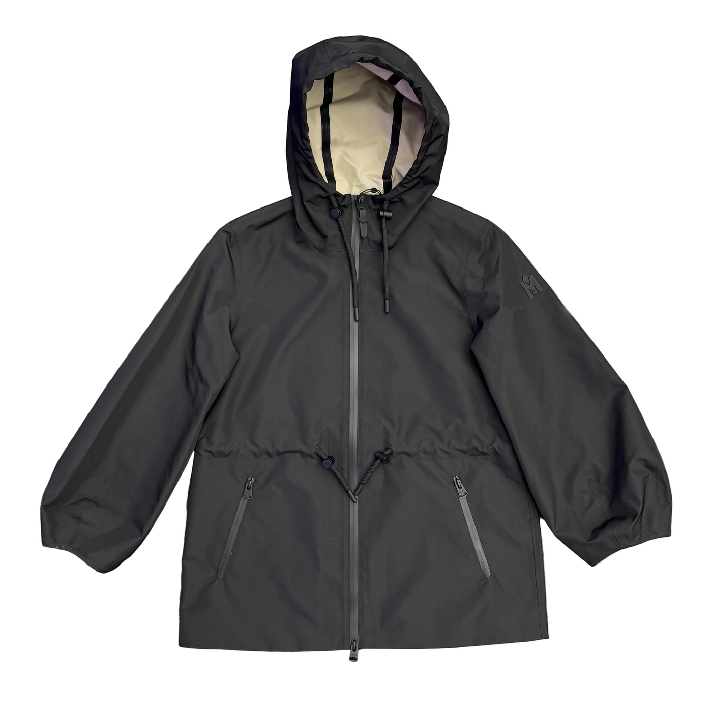 WMNS Mackage Kalea-ZZ Hooded Rain Jacket Trench Black