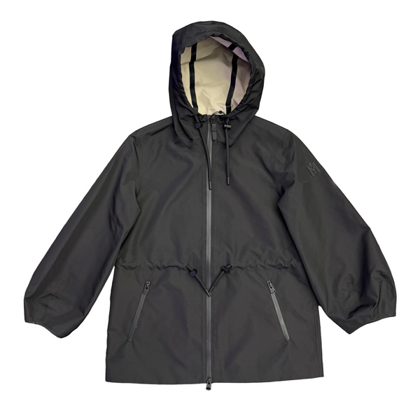 WMNS Mackage Kalea-ZZ Hooded Rain Jacket Trench Black