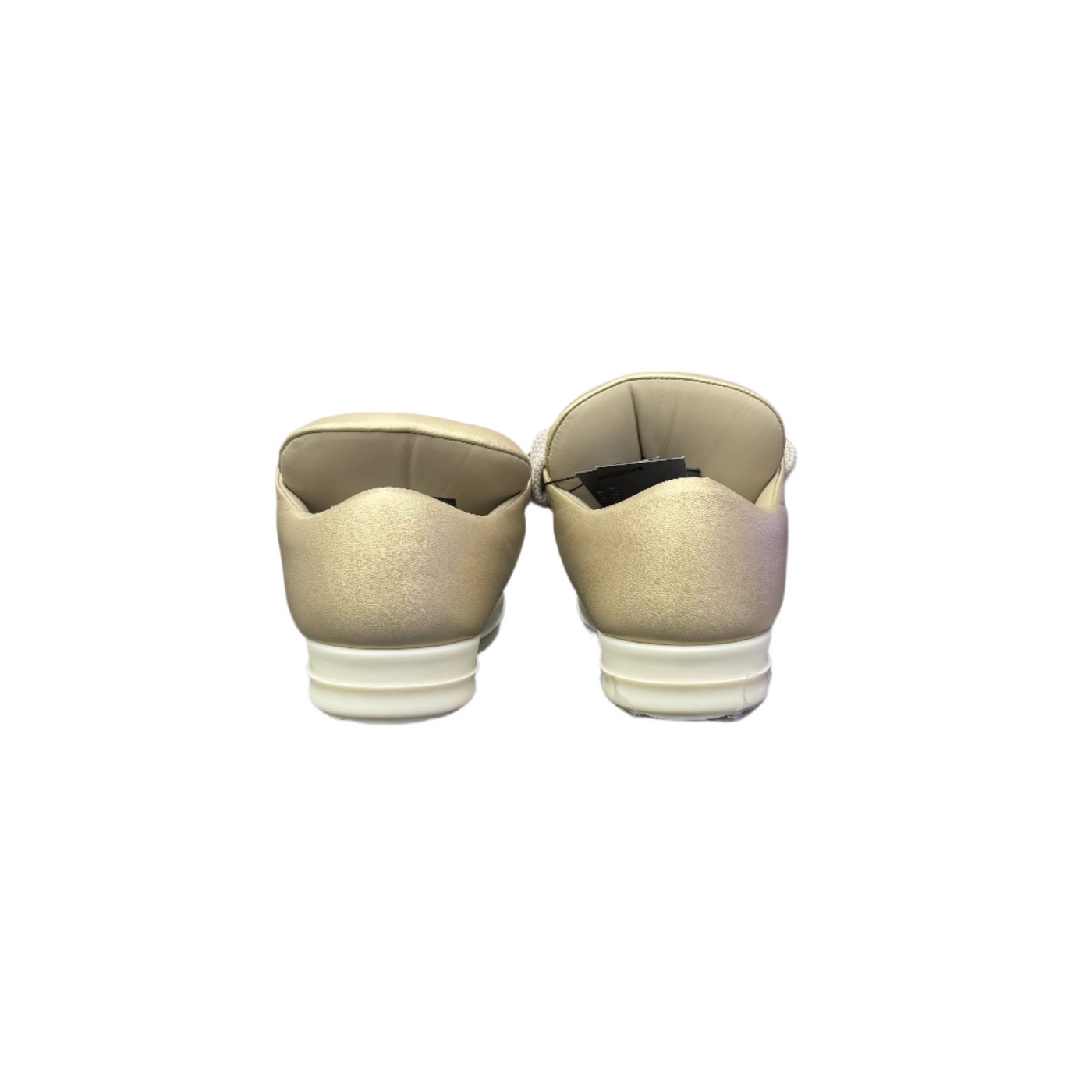 WMNS Rick Owens Metallic Jumbolace Low Sneakers Gold/Milk