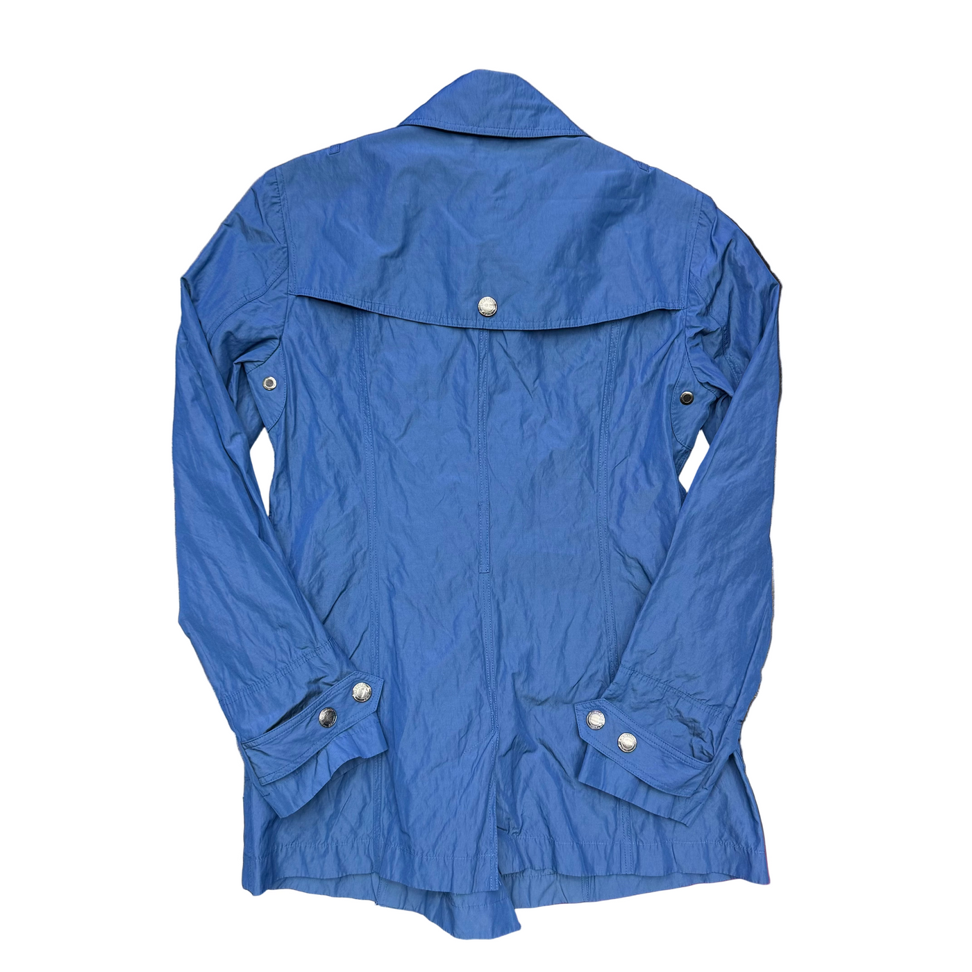 Burberry Brit Double Breasted Parka Coat Blue