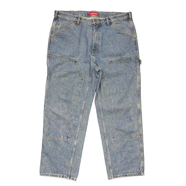 Supreme Double Knee Painter Pant Washed Indigo