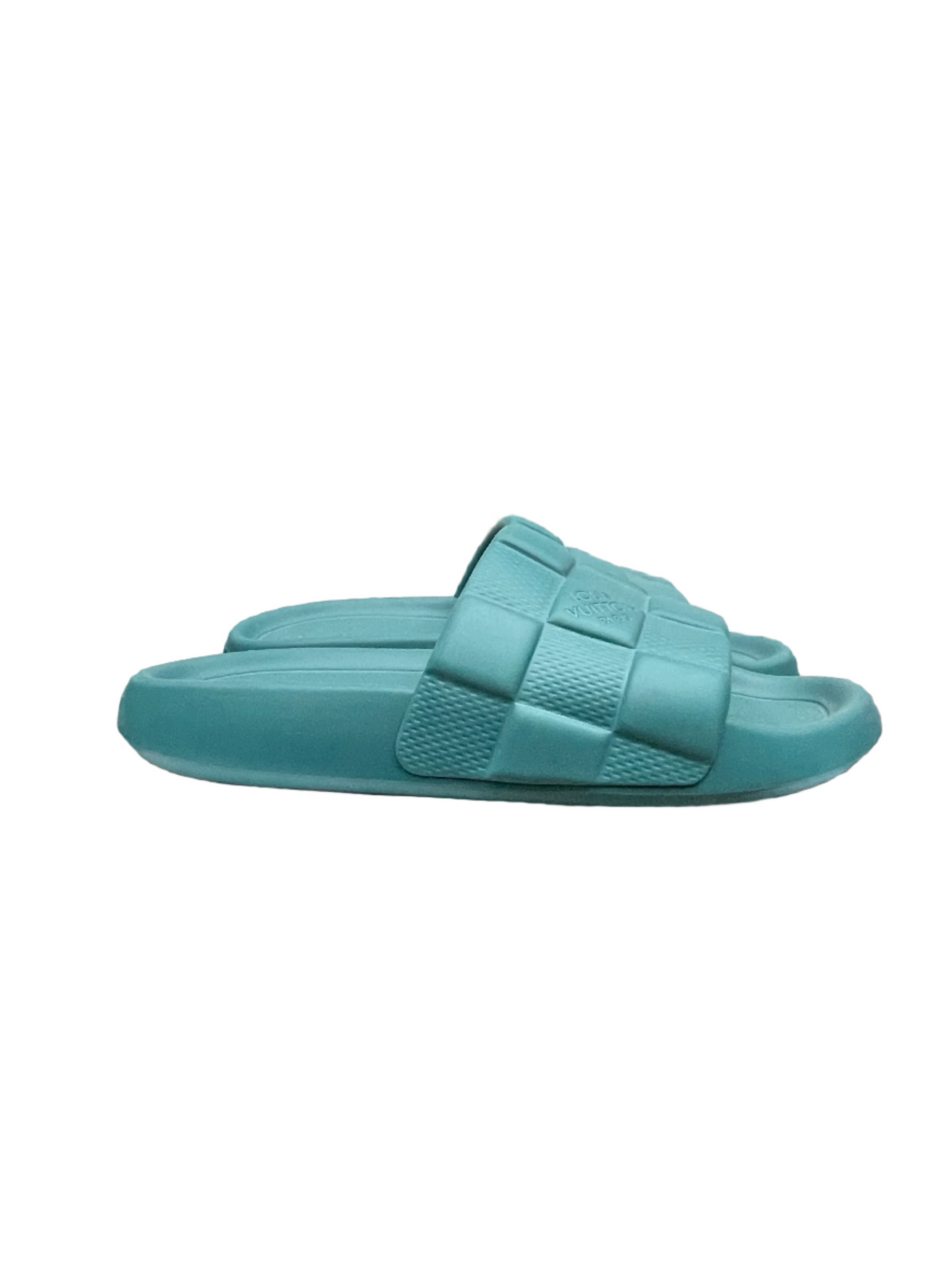 LV Waterfront Mule Slides Miami Blue