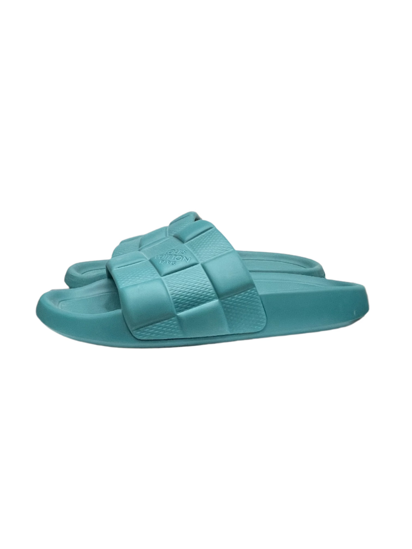 LV Waterfront Mule Slides Miami Blue