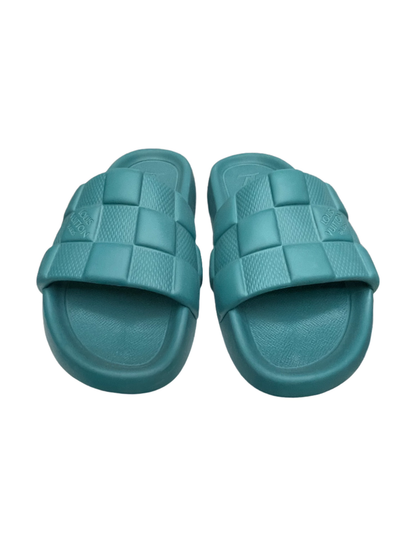 LV Waterfront Mule Slides Miami Blue