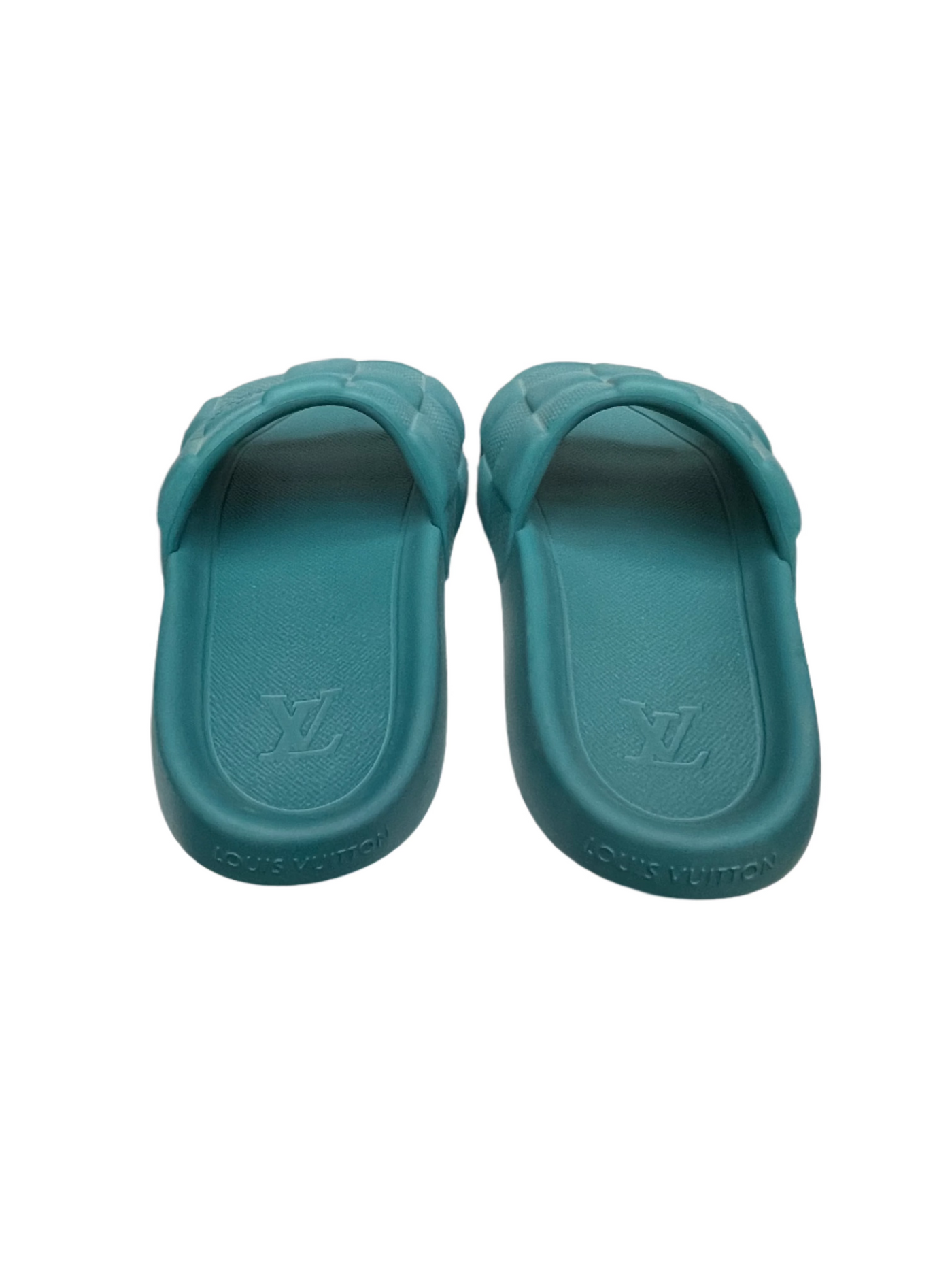 LV Waterfront Mule Slides Miami Blue