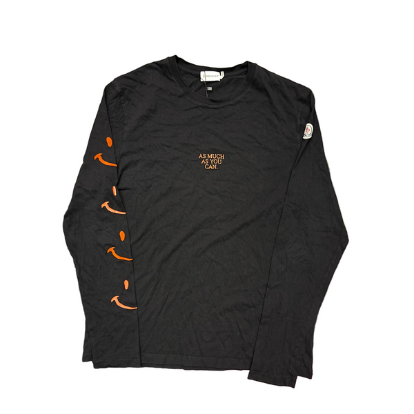 Moncler As Much As You Can Logo L/S Tee Black