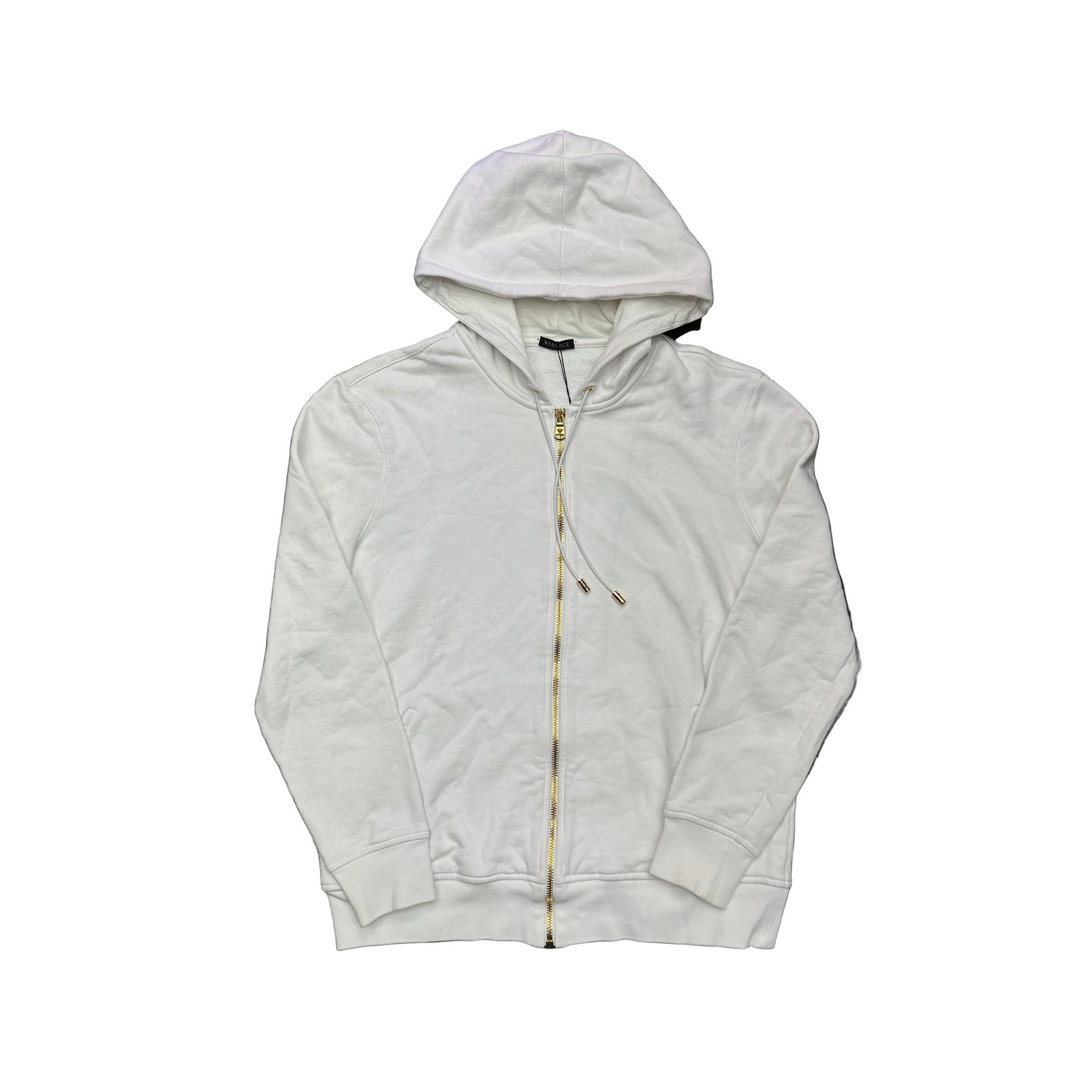 WMNS Versace Medusa On Chain Hoodie White