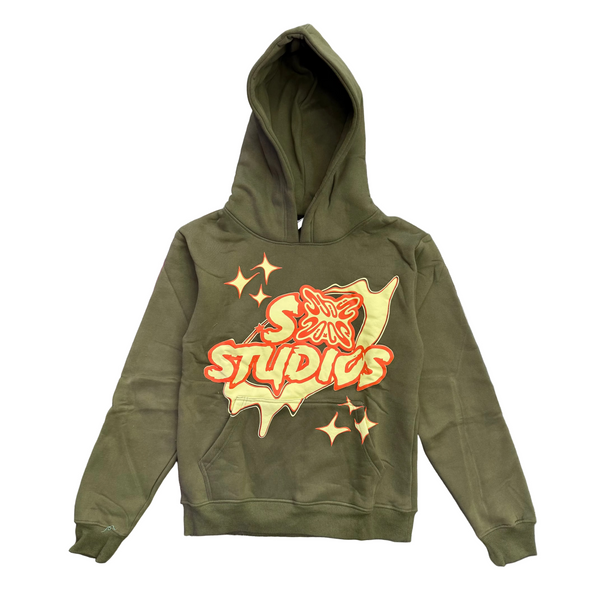 SB Studios Stain Bandz Hoodie Olive Orange