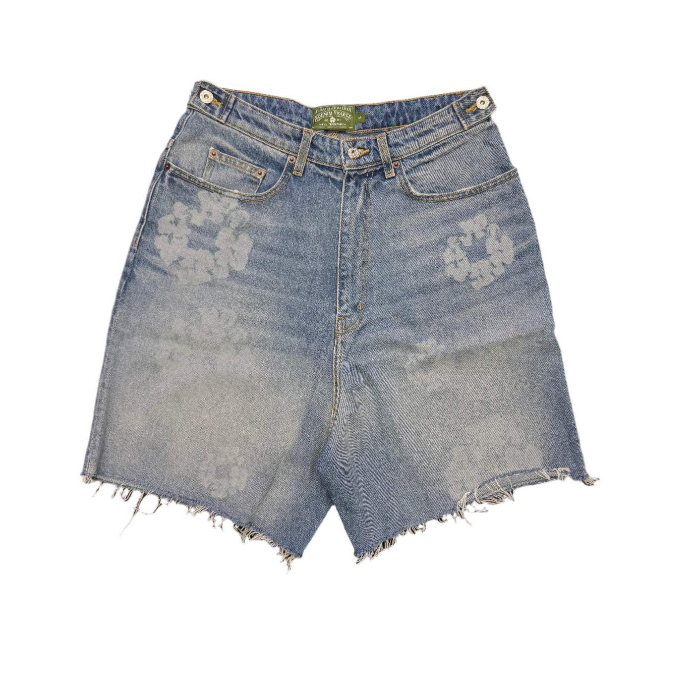 Denim Tears Laser Wreath Shorts Light Wash Blue