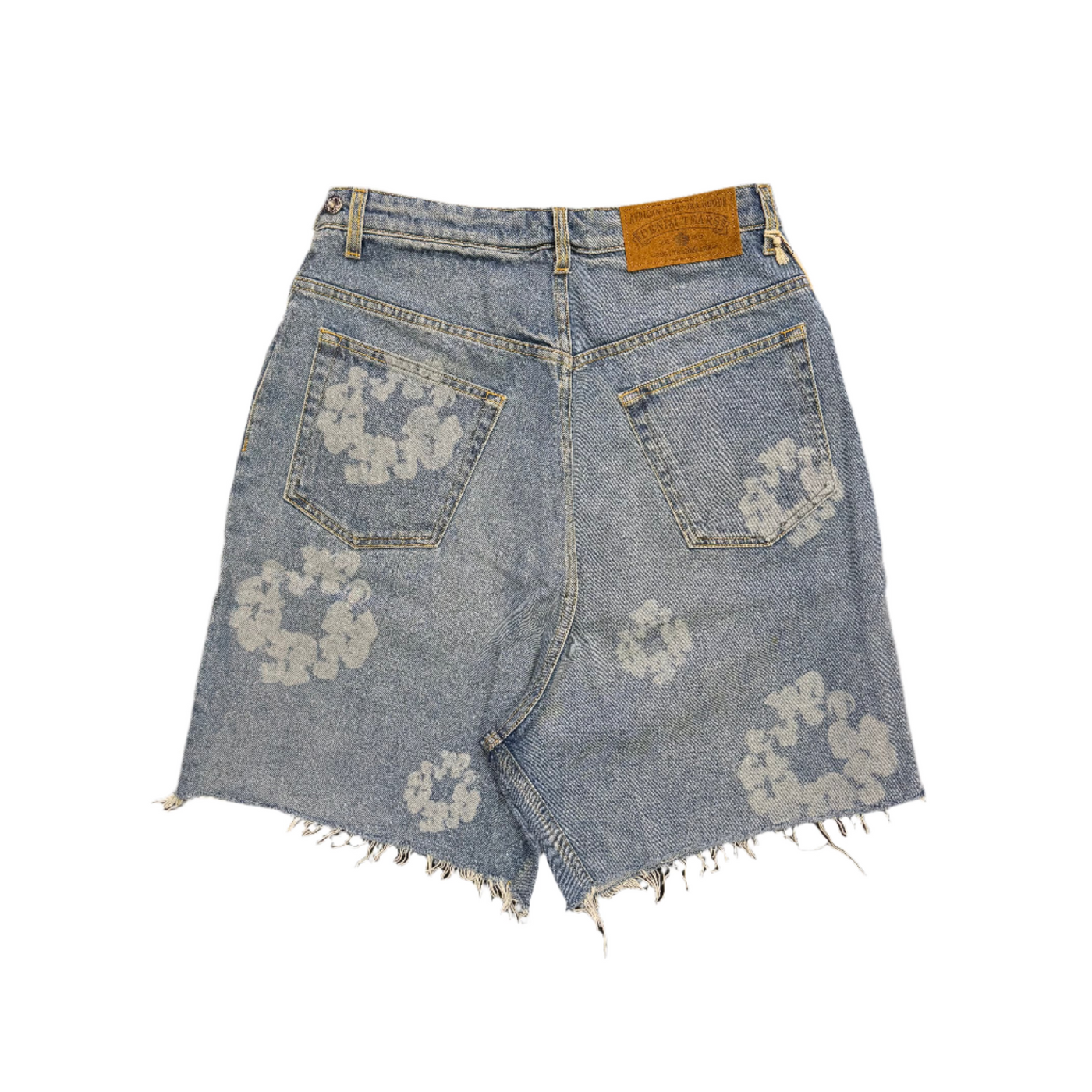 Denim Tears Laser Wreath Shorts Light Wash Blue