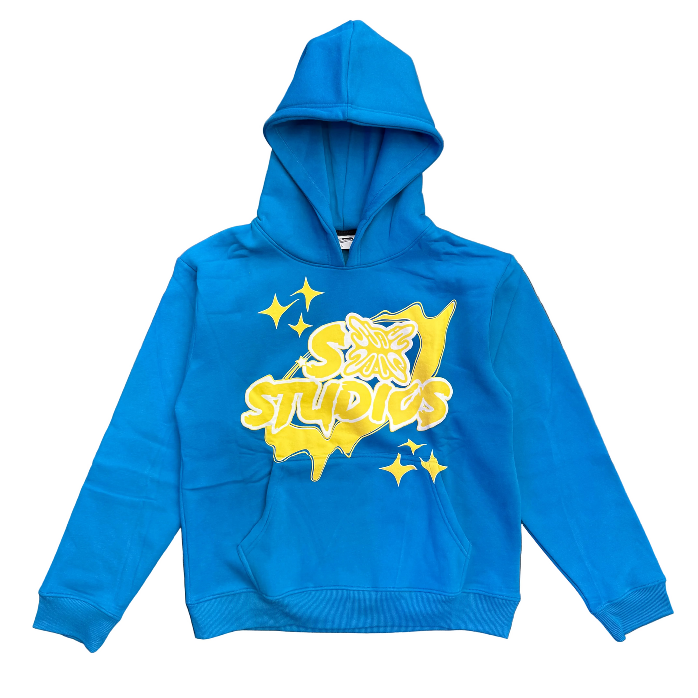 SB Studios Stain Bandz Hoodie Blue Yellow