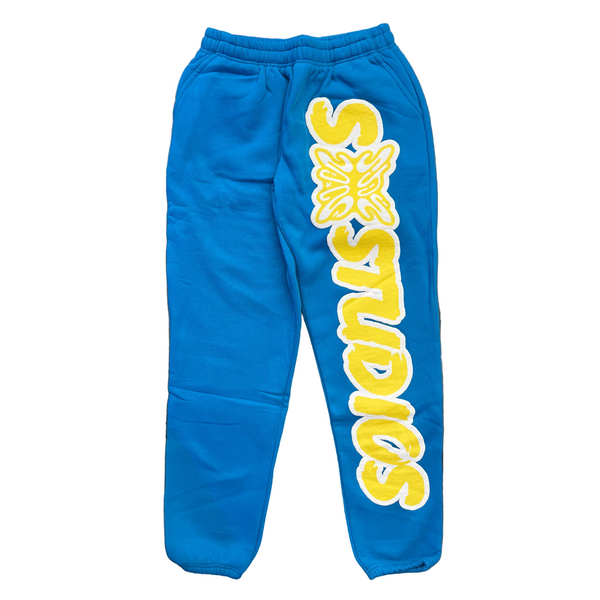 SB Studios Stain Bandz Sweatpants Blue Yellow