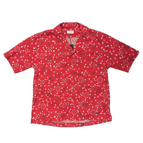 Rhude Bandana Hawaiian Shirt Red