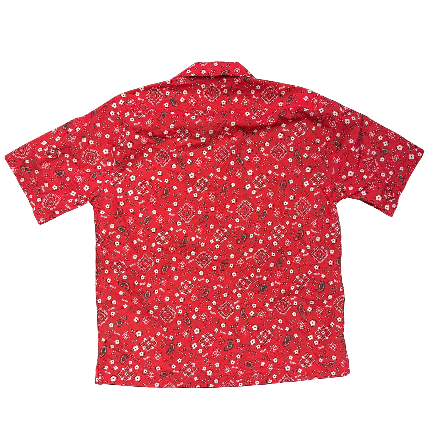Rhude Bandana Hawaiian Shirt Red