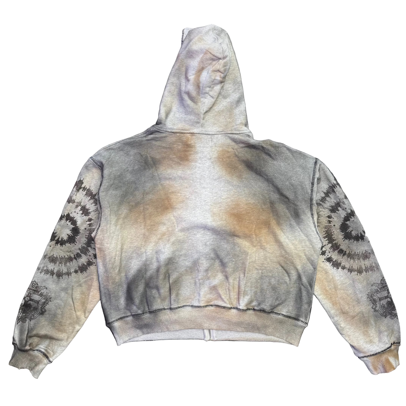 Vale Forever Spiral Zip Up Hoodie Ash Grey