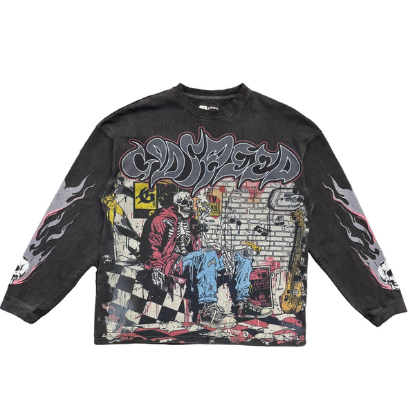 Godspeed Stoner L/S Tee Grey Wash