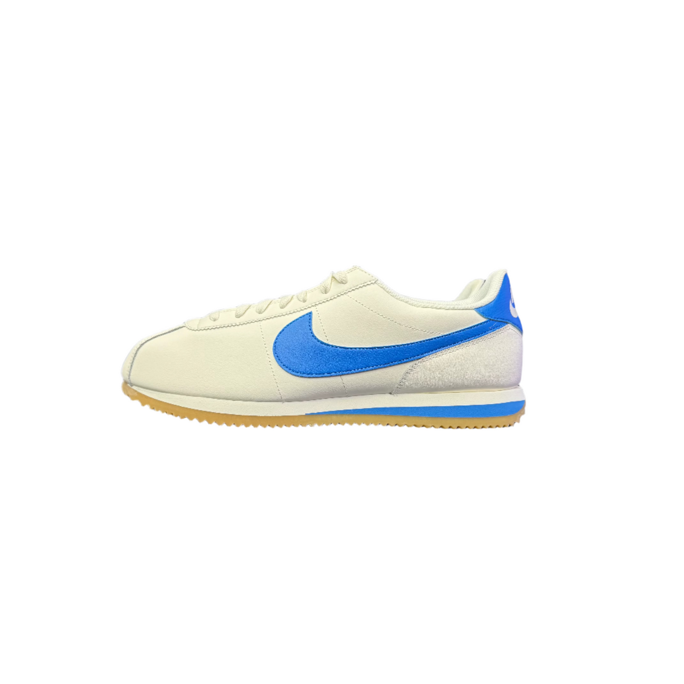 Nike Cortez Leather Sail Gum Yellow Light Photo Blue