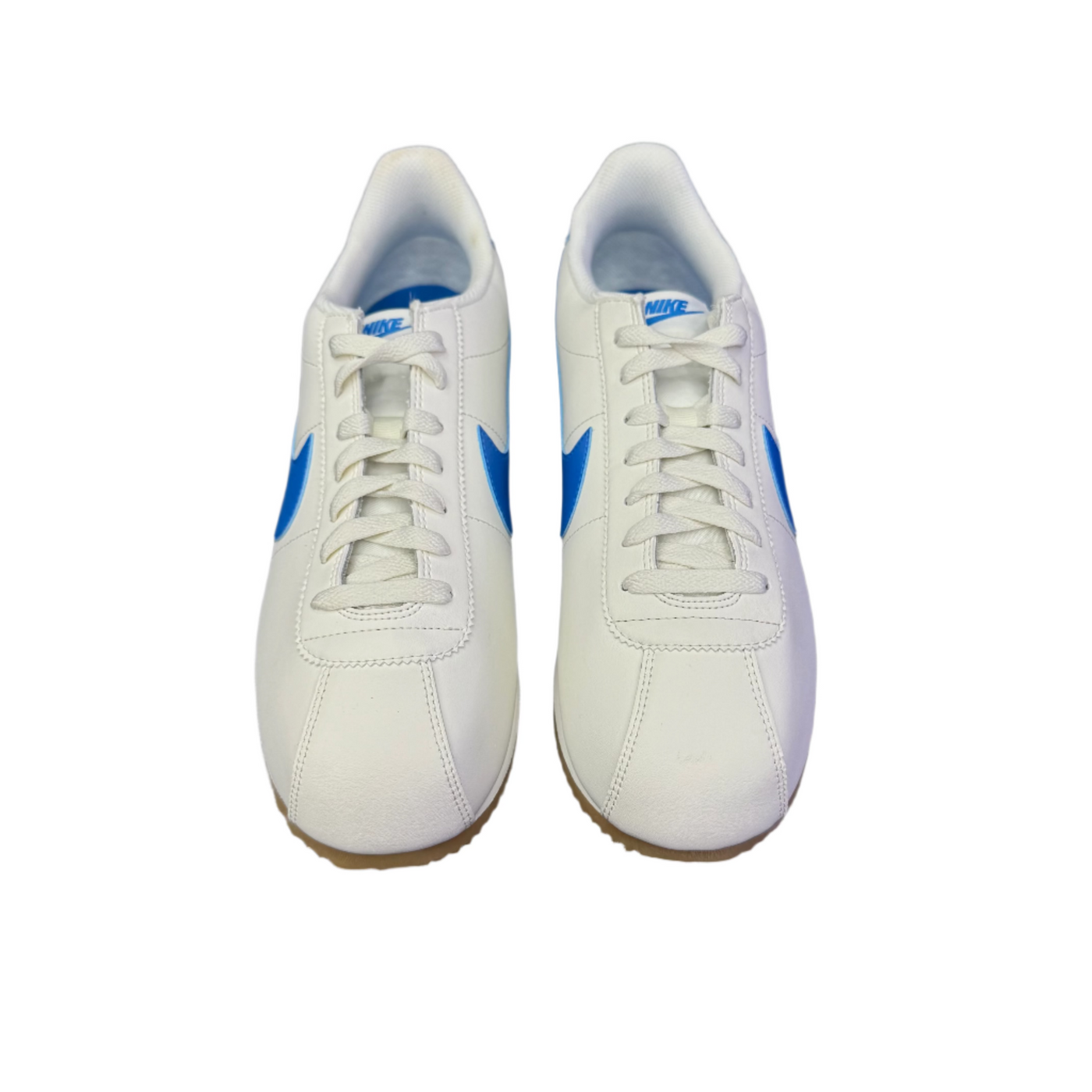 Nike Cortez Leather Sail Gum Yellow Light Photo Blue