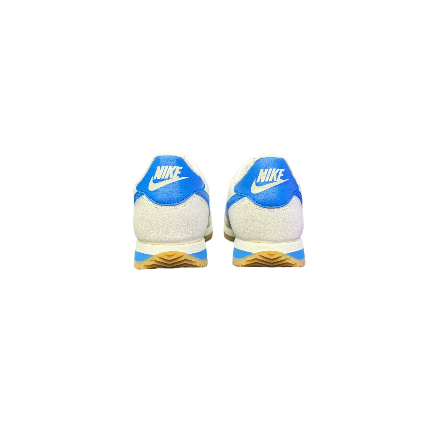 Nike Cortez Leather Sail Gum Yellow Light Photo Blue