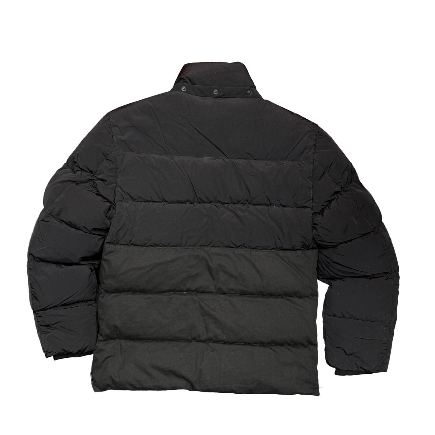 D&G Logo Tag Hooded Puffer Jacket Black