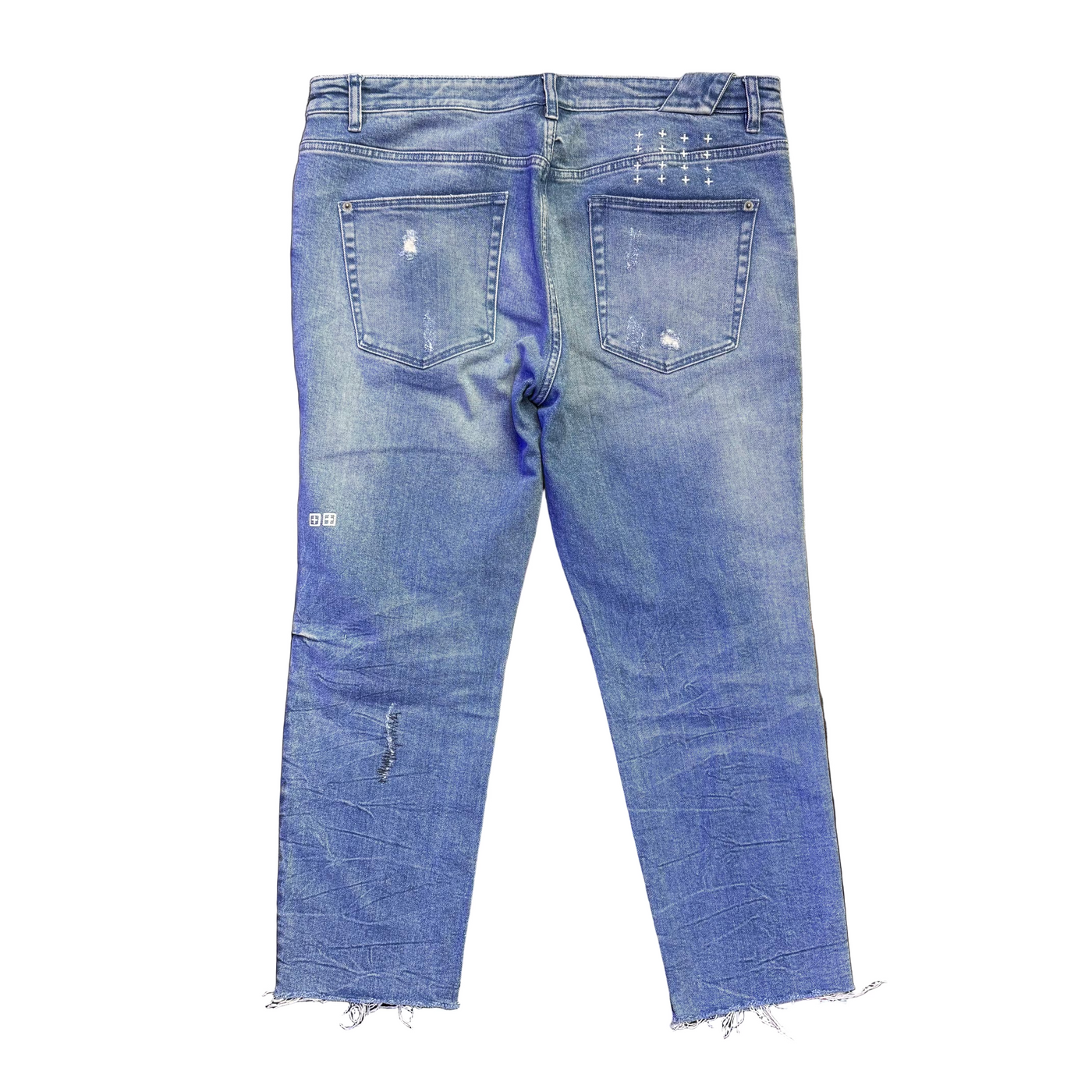 Ksubi Chitch Chop Ripped N Stripped Jeans Blue